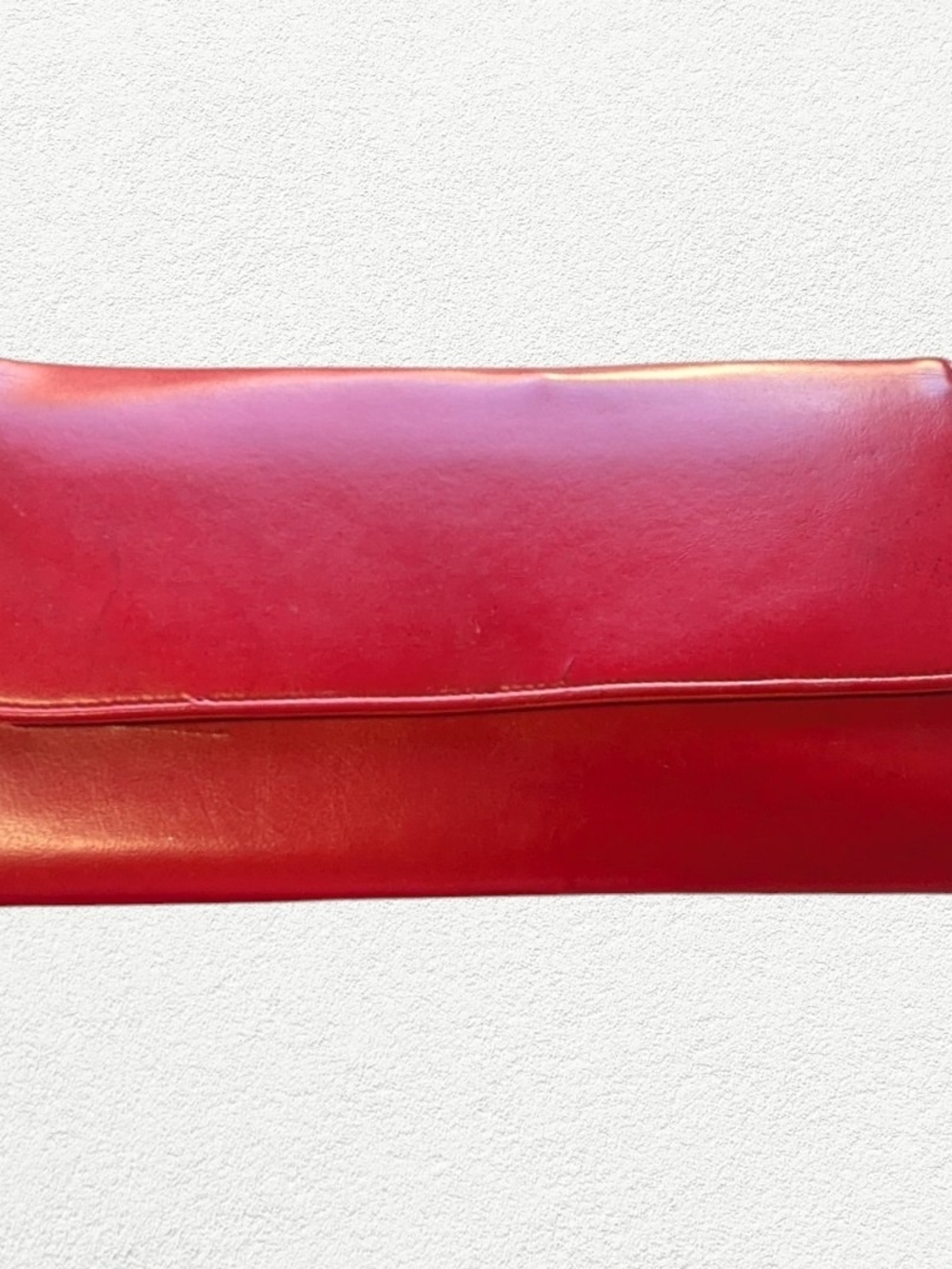 Women's Red Leather Women's Clutch Bag